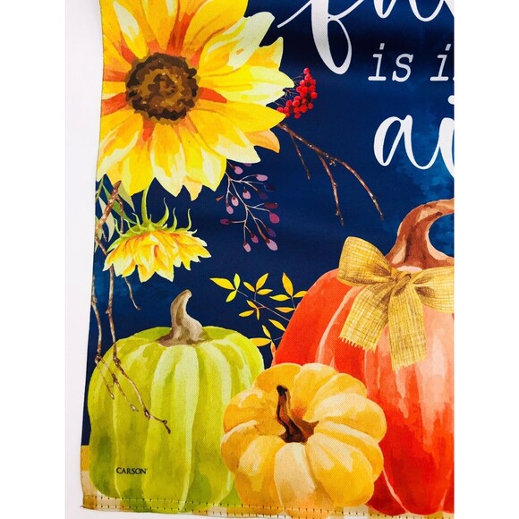 Double Sided New Garden Flag - Fall Is In The Air - 12.5" x 18" Mildew Resistant - Picture 4 of 6